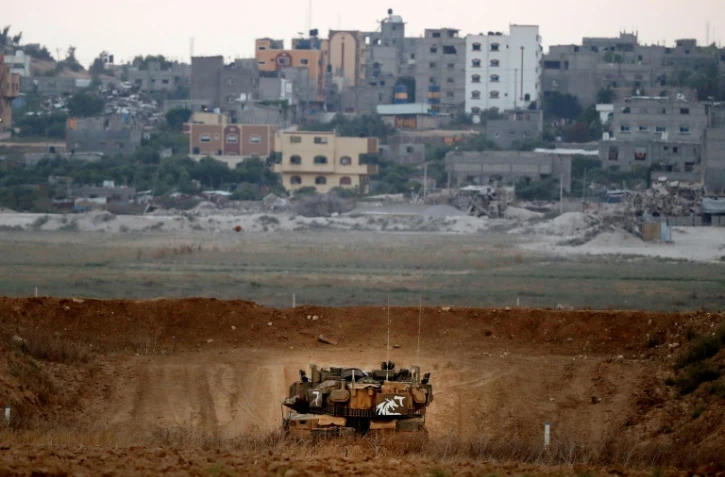 Un char israélien le long de la frontière avec la Bande de Gaza, le 20 juillet 2018