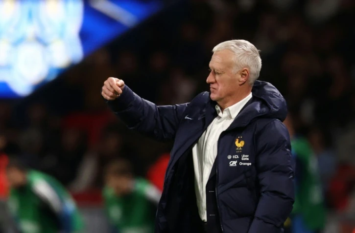 Le sélectionneur Didier Deschamps lors du match France-Ukraine comptant pour les qualifications de la zone Europe, le 13 novembre 2025 au Parc des Princes 