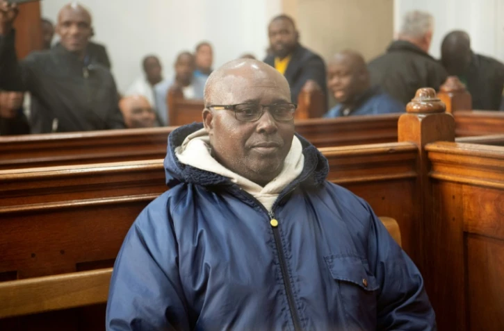 Fulgence Kayishema, lors d'une audience au sein d'un tribunal du Cap, en Afrique du Sud, le 26 mai 2023