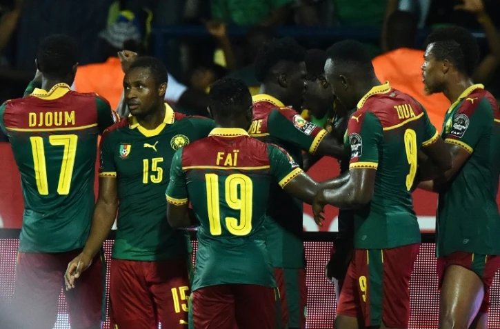 Le Cameroun vainqueur du Ghana en demi-finale de la CAN-2017, le 2 février à Franceville