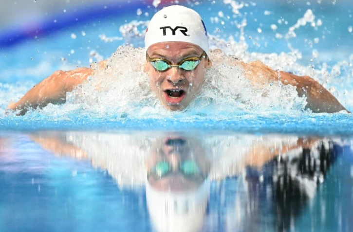 Léon Marchand le 3 août 2025 à Singapour