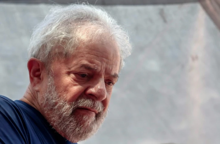 L'ex-président brésilien (2003-2011) Luiz Inacio Lula da Silva à Sao Bernardo do Campo le 7 avril 2018.