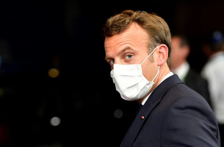 Le président français Emmanuel Macron lors du sommet de l'UE à Bruxelles, le 18 juillet 2020