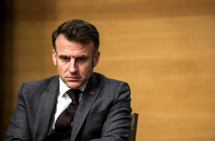 Le président français Emmanuel Macron le 13 novembre 2024 au Collège de France à Paris