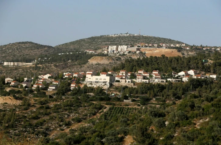 La colonie israélienne de Dolev, le 10 mai 2017 à Ramallah, en Cisjordanie