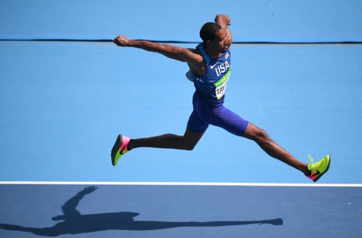 Le triple sauteur américain Christian Taylor décroche le tire olympique à Rio, le 16 août 2016