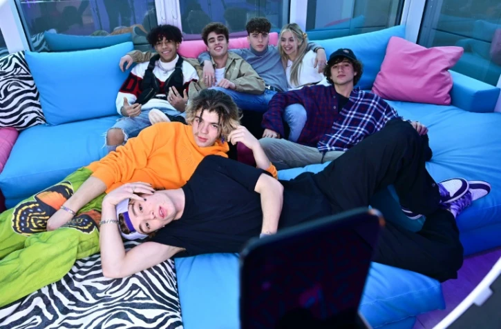 Les jeunes influenceurs de Defhouse, à Milan le 21 janvier 2021