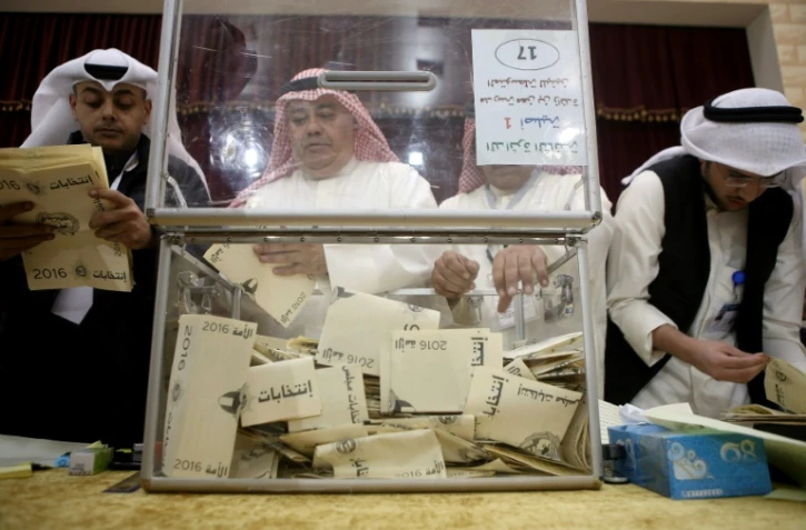 Dépouillement des bulletins de vote le 26 novembre 2016 à Koweït