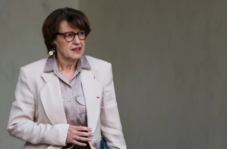 La ministre de l'Agriculture Annie Genevard  à la sortie de l'Elysée, le 26 novembre 2025 à Paris