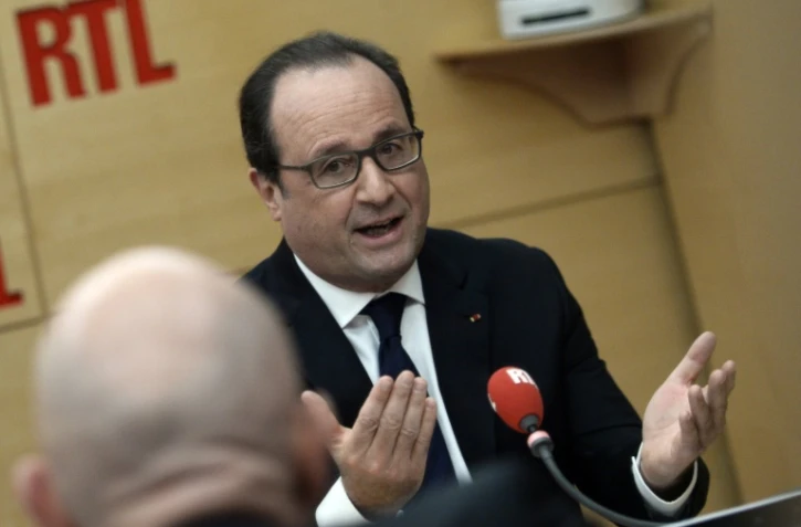 Francois Hollande invité de RTL le 19 octobre 2015 à Paris