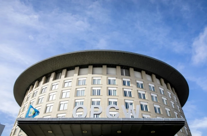 Le siège de l'OIAC à La Haye, le 4 avril 2018 