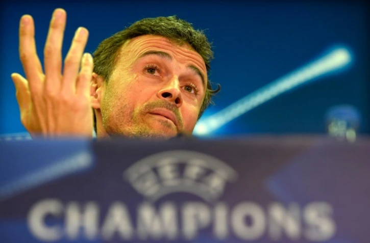 L'entraîneur du Barça Luis Enrique en conférence de presse, le 14 mars 2016 à Barcelone