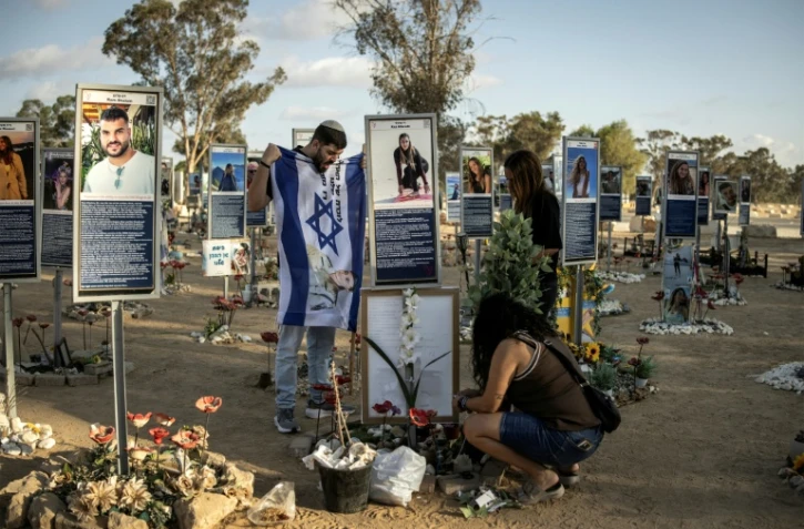 Mémorial pour les victimes du festival de musique Nova tuées pendant l'attaque du Hamas sur Israël le 7 octobre 2023, le 6 octobre 2025 à Reïm dans le sud d'Israël