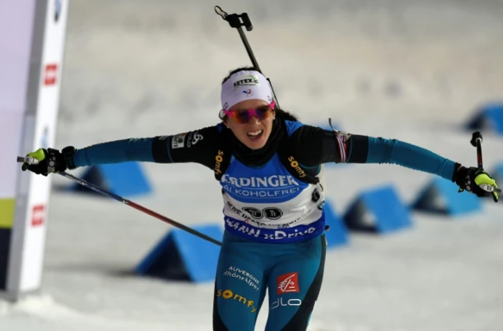 La Française Anaïs Chevalier après sa 2e place lors du sprint, à Nove Mesto le 16 décembre 2016