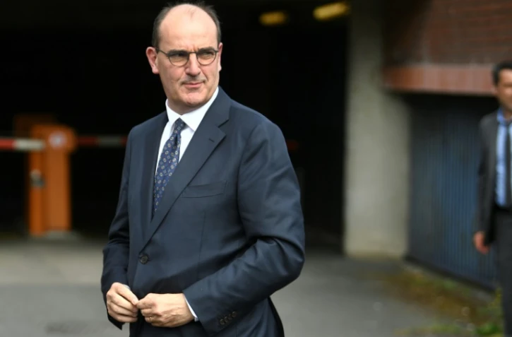 Le Premier ministre Jean Csatex, le 8 juillet 2020 lors d'une visite à Bobigny, au nord-est de Paris