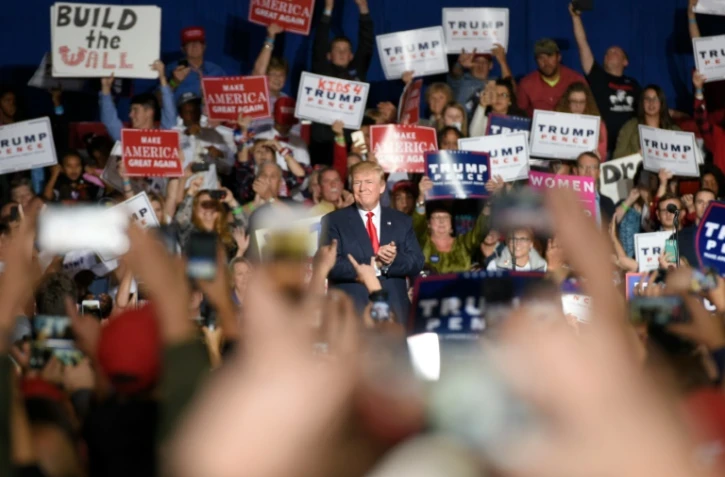 le candidat républicain Donald Trump, lors d'un meeting à Geneva (Ohio), le 28 octobre 2016