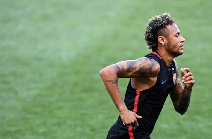 Neymar à l'entraînement à Harrison dans le New Jersey, le 21 juillet 2017