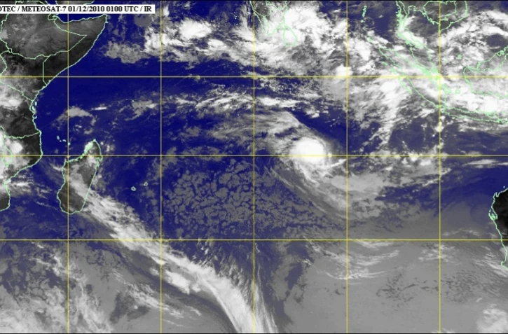 Image satellite de la tempête tropicale modérée Abele