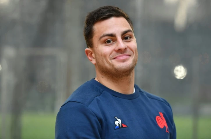 Le centre français Arthur Vincent, le 25 janvier 2020 à Nice, lors de la préparation du XV de France pour le tournoi des Six nations