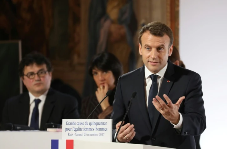 Emmanuel Macron, le 25 novembre 2017 à Paris