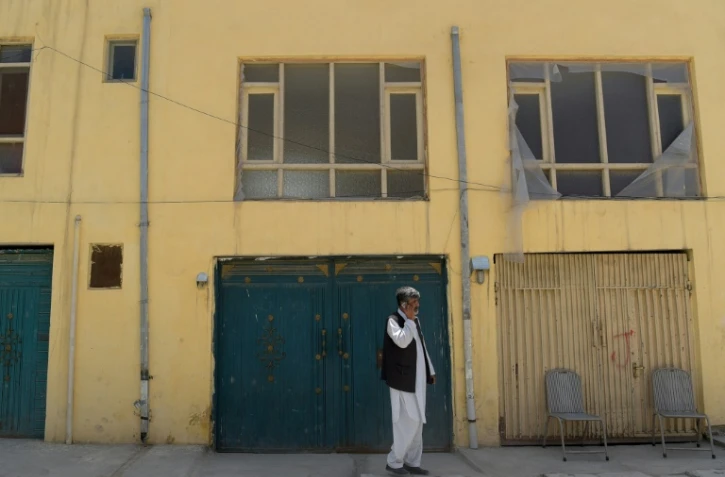 Vue sur la résidence à Kaboul où a été tuée lors d'une attaque une ressortissante allemande, le 21 mai 2017