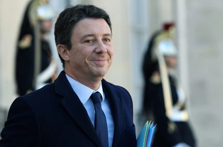 Benjamin Griveaux sort de l'Elysée, le 11 mars 2019