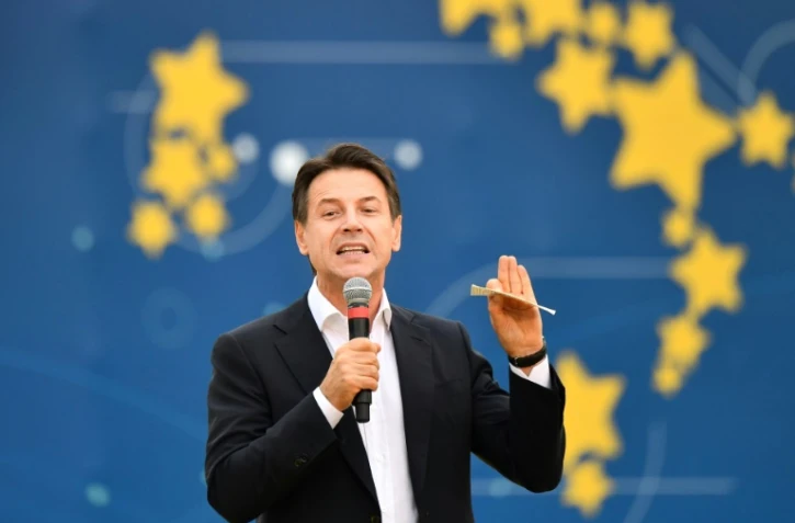Le Premier ministre italien Giuseppe Conte, le 21 octobre 2018 Ă Rome