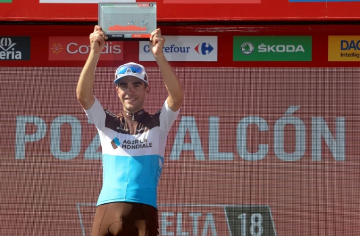 Tony Gallopin remporte la 7e étape du Tour d'Espagne le 31 août 2018