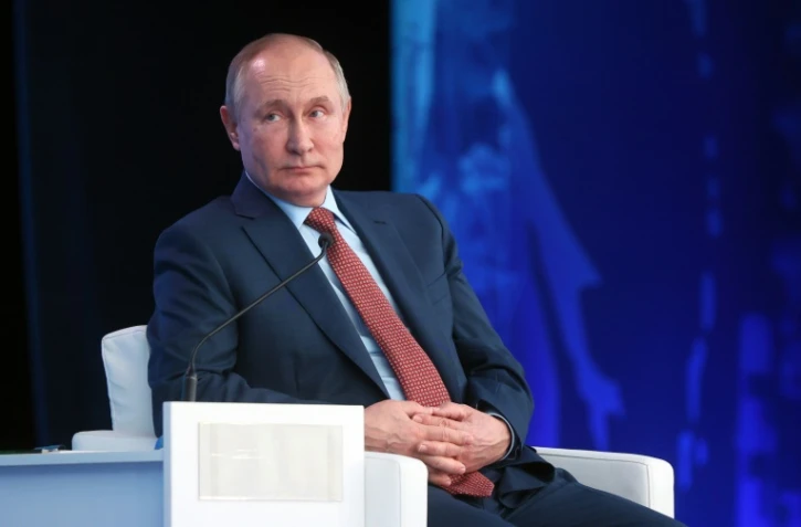 Le président russe Vladimir Poutine, le 17 décembre 2021 à Moscou