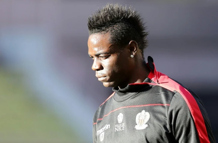 L'attaquant de Nice Mario Balotelli avant le match contre Monaco, le 4 février 2017 à Louis-II