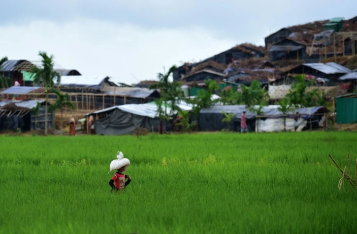Un enfant Rohingya dans le camp de réfugiés de Thyangkhali à Teknaf (Bangladesh), le 7 octobre 2017 