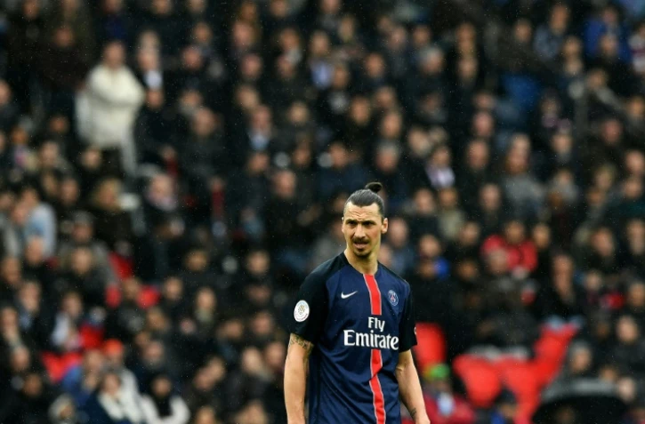 L'attaquant du Paris SG lors du match de Ligue 1 à Nice, le 2 avril 2016