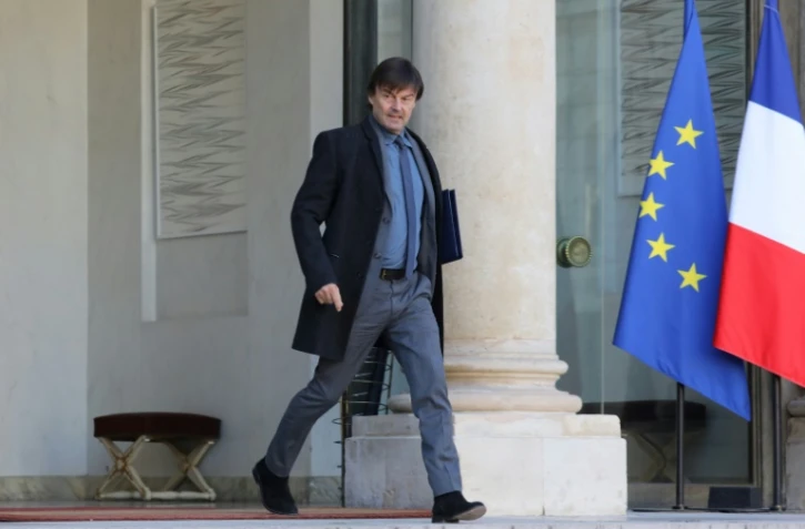 Le ministre de la Transition écologique Nicolas Hulot à l'Elysée, le 22 novembre 2017 à Paris