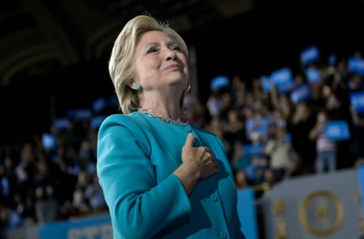 La candidate démocrate Hillary Clinton, lors d'un meeting à Cleveland, le 6 novembre 2016 dans l'Ohio