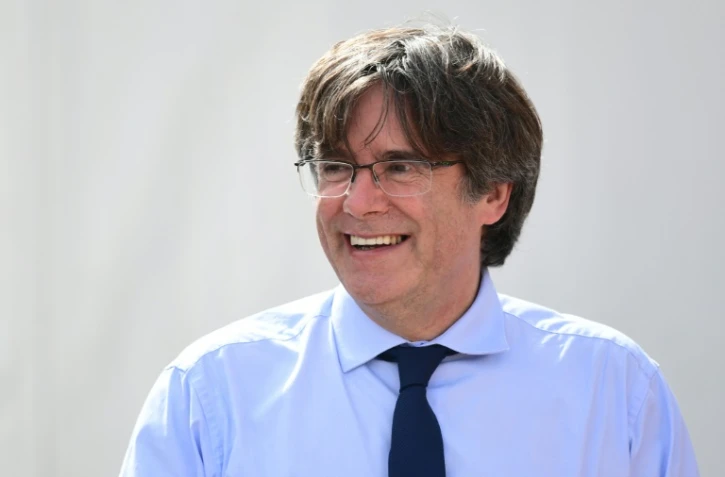 Le leader indépendantiste catalan Carles Puigdemont, à Alghero en Sardaigne, le 25 septemre 2021