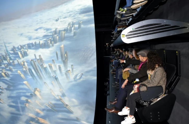 Inauguration de l'"extraordinairee voyage" au parc Futuroscope, à  Chasseneuil-du-Poitou, en France, le 10 décembre 2016