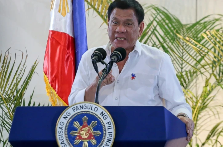 Le président philippin Rodrigo Duterte, le 17 décembre 2016 à Davao