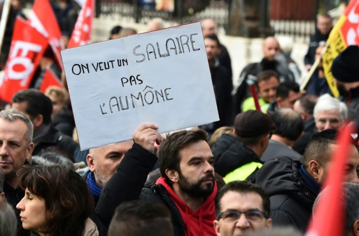La manifestation de la CGT à Marseille le 14 décembre 2018