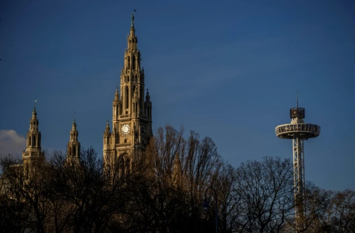 L'hôtel de ville de Vienne le 3 février  2015
