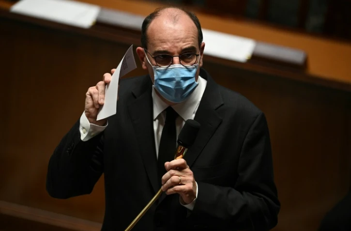 Le Premier ministre Jean Castex à l'Assemblée nationale à Paris le 20 octobre 2020