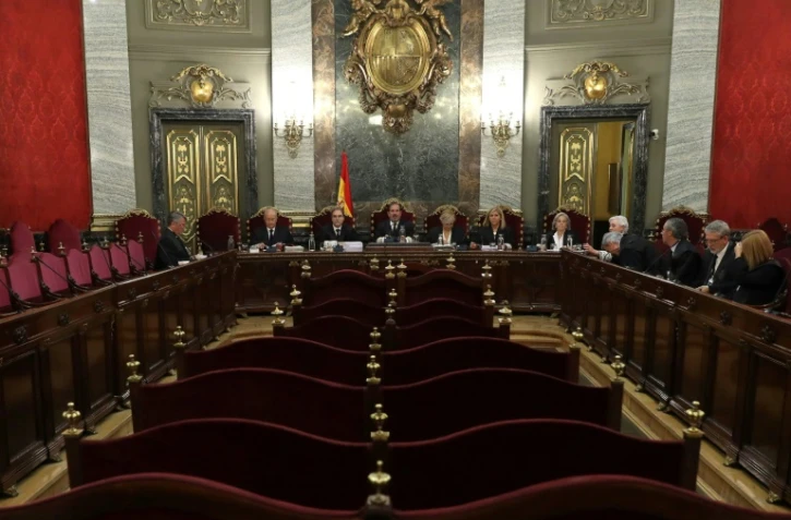 Vue générale de la Cour suprême à Madrid le 21 juin 2019