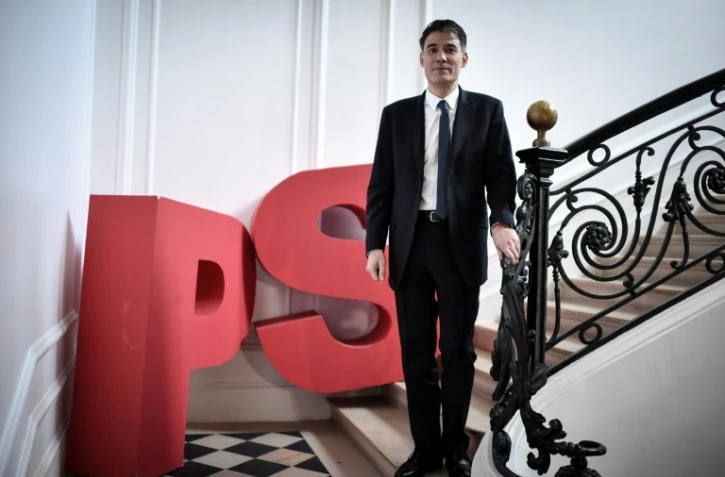 Olivier Faure au siège du Parti socialiste, le 16 mars 2018 à Paris