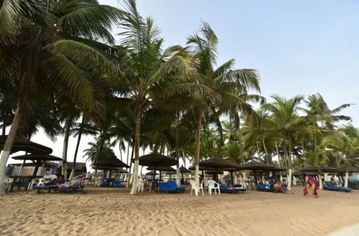 Une plage près de Grand-Bassam le 18 avril 2015 en Côte d'Ivoire