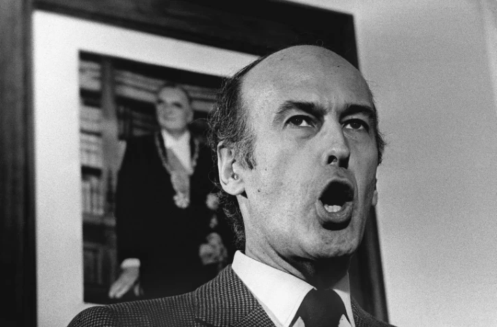 Le candidat à la présidentielle Valéry Giscard d'Estaing en campagne à Chamalières dans le Puy-de-Dôme le 9 mai 1974