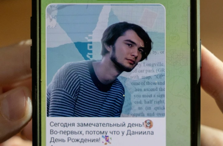Un portrait de Daniil Kliouka sur une chaîne Telegram de soutien, le 18 octobre 2024