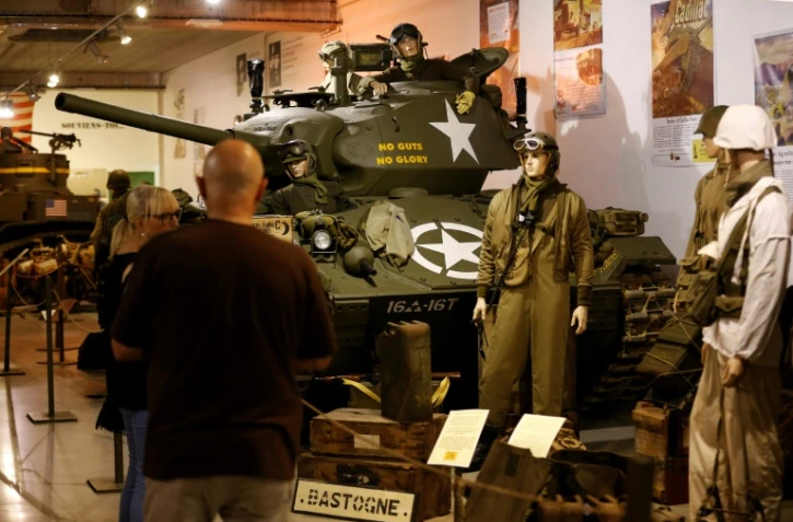 Un char WWII Cadillac M24 "Chaffee" exposé le 12 septembre 2016 au Normandy Tank Museum à Catz près de Caen