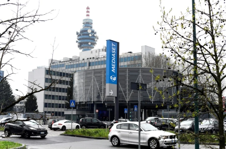 Le siège du groupe italien Mediaset, dans le nord de Milan le 23 mars 2017