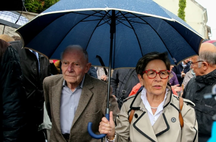 Les paretns de Vincent Lamber le 9 mai 2019 à Reims