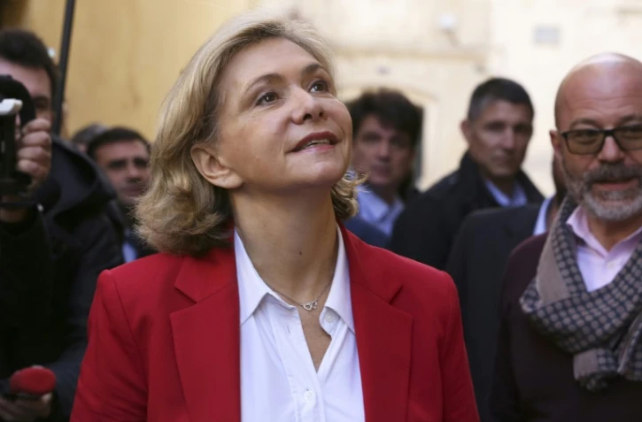 La candidate LR, Valérie Pécresse, lors d'un déplacement de campagne présidentielle, en Corse, le 3 février 2022