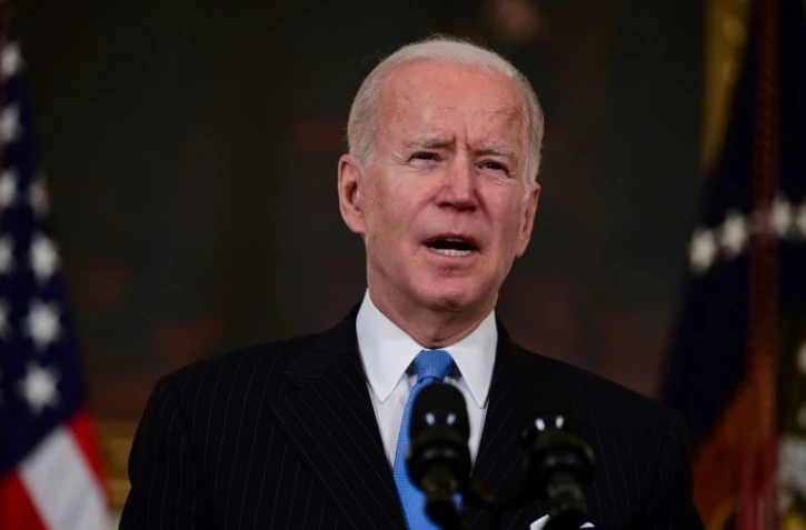 Le président américain Joe Biden à la Maison Blanche, le 2 mars 2021 à Washington